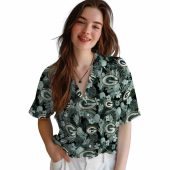 Unisex Green Bay Packers Tropical Hawaiian Shirt With Floral Pineapple Print Casual Button Down Fan Gear 4 Wb5kc.jpg - sohemix