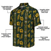 Unisex Green Bay Packers Tropical Hawaiian Shirt With Framed Logo And Floral Palm Pattern Casual Button Down 5 Gyl4v.jpg - sohemix