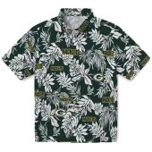 Unisex Green Bay Packers Tropical Leaf Hawaiian Shirt Green White Casual Button Down Fanwear 1 Wa5ka.jpg - sohemix