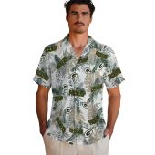 Unisex Green Bay Packers Tropical Leaves And Logo Print Hawaiian Button Down Shirt Casual Fanwear 2 3mojv.jpg - sohemix