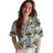 Unisex Green Bay Packers Tropical Leaves And Logo Print Hawaiian Button Down Shirt Casual Fanwear 4 6dmvq.jpg - sohemix