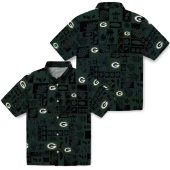 Unisex Green Bay Packers Tropical Patchwork Hawaiian Short Sleeve Button Down Shirt 3 4ebqd.jpg - sohemix