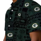 Unisex Green Bay Packers Tropical Patchwork Hawaiian Short Sleeve Button Down Shirt 8 Zqk6y.jpg - sohemix
