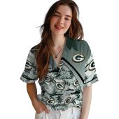 Unisex Green Bay Packers Tropical Sunset Palms Hawaiian Button Down Shirt 4 Rfbib.jpg - sohemix