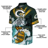 Unisex Hawaiian Shirt Green Bay Packers Surfing Skeleton Grateful Dead Graphic Tropical Beach Casual Button Down Shirt 5 Qs8cs.jpg - sohemix