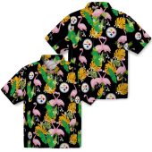 Unisex Pittsburgh Steelers Flamingo Tropical Hawaiian Button Down Shirt 3 7dy4p.jpg - sohemix