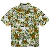 Unisex Pittsburgh Steelers Grogu Tropical Floral Print Hawaiian Button Down Shirt 1 3qium.jpg - sohemix
