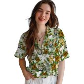 Unisex Pittsburgh Steelers Grogu Tropical Floral Print Hawaiian Button Down Shirt 4 Ee6bl.jpg - sohemix
