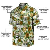 Unisex Pittsburgh Steelers Grogu Tropical Floral Print Hawaiian Button Down Shirt 5 4khqa.jpg - sohemix