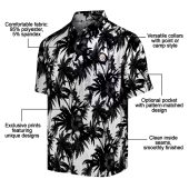 Unisex Pittsburgh Steelers Hawaiian Shirt Black White Palm Tree Tropical Print Short Sleeve Button Down 5 1w62x.jpg - sohemix