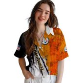 Unisex Pittsburgh Steelers Hawaiian Shirt Edgy Split Black Gold Distressed Design With Team Logo Nfl Shield 4 Bxhw1.jpg - sohemix