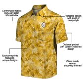 Unisex Pittsburgh Steelers Hawaiian Shirt Gold Leafy Tropical Print Short Sleeve Button Down 5 Ssezu.jpg - sohemix