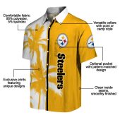 Unisex Pittsburgh Steelers Hawaiian Shirt Gold White Split Design With Palm Trees And Team Logo 5 K6p01.jpg - sohemix