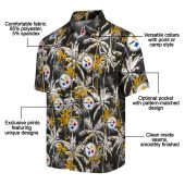 Unisex Pittsburgh Steelers Hawaiian Shirt With Palm Tree Pattern Black Gold Tropical Button Down 5 Dtg1w.jpg - sohemix