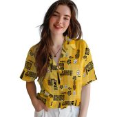 Unisex Pittsburgh Steelers Hawaiian Shirt With Tribal Pattern Pineapple Tiki Print Yellow Short Sleeve Button Down 4 Yrjx6.jpg - sohemix