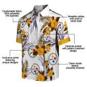 Unisex Pittsburgh Steelers Hawaiian Shirt With Tropical Floral Print Patriotic Us Flag Collar Button Down 5 670ly.jpg - sohemix