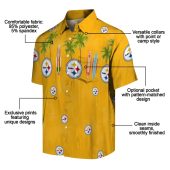 Unisex Pittsburgh Steelers Hawaiian Shirt With Tropical Palm Tree Surfboard Print Yellow Button Down 5 R60xc.jpg - sohemix