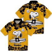 Unisex Pittsburgh Steelers Snoopy Surfing Hawaiian Shirt Yellow Black Tropical Floral Print 3 Asm8y.jpg - sohemix