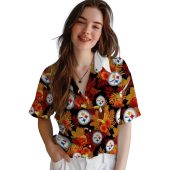 Unisex Pittsburgh Steelers Tropical Hawaiian Shirt With Floral Toucan And Flamingo Print Casual Button Down 4 A55ze.jpg - sohemix